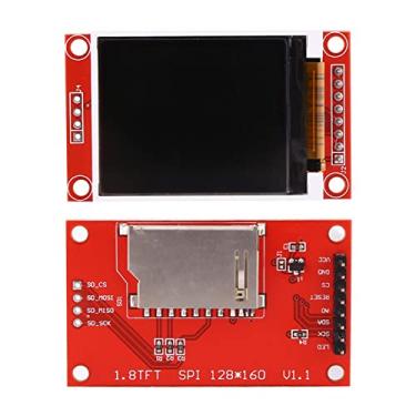 Imagem de Estink 1.8 Polegada Módulo de Display LCD TFT SPI, Tela Colorida ST7735 128x160 Com Soquete para Cartão SD e Adaptador PCB para 8051 AVR PIC ARM