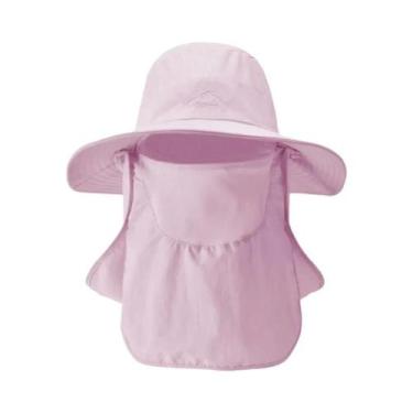 Imagem de Boné de Pesca Respirável Masculino com Máscara Facial Removível - Prot