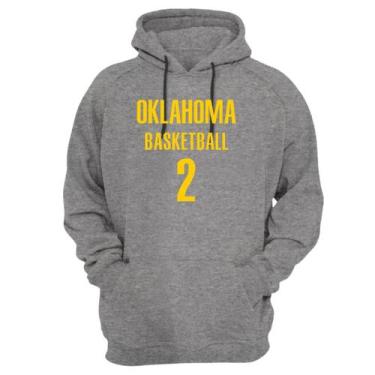 Imagem de Blusa Moletom Capuz Basquete Oklahoma Basketball número 2 - Loja Click