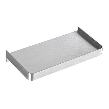 Imagem de Prateleiras flutuantes bandeja de celular de aço inoxidável, prateleira de banheiro e chuveiro, prateleira de armazenamento de cozinha e quarto, instalação sem perfuraçãoc (cor: ouro) (ouro branco)