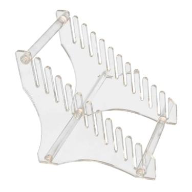 Imagem de Suporte para CD doméstico, prateleira, armazenamento de discos, acrílico, multiuso, ranhura, fácil de montar, arquivos de escritório em casa, armazenamento de álbuns