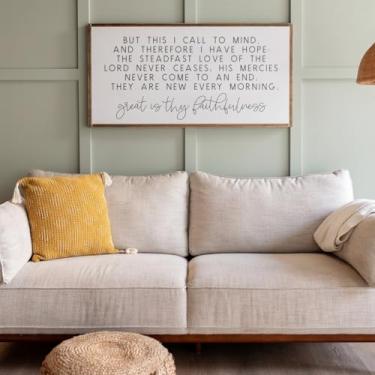 Imagem de Great Is Thy Faithfulness Pôster de arte em tela placa de parede cristã decoração de parede impressões pintura pintura arte quarto casa sala de estar decoração sem moldura