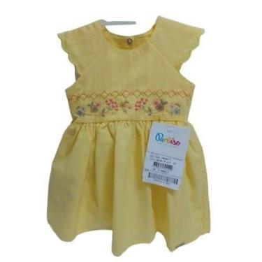 Imagem de Vestido Bebê Menina Luxo Bordado Festa Verão Paraiso 15504-Feminino
