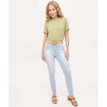 Imagem de Calça Feminina Skinny Ecxo Jeans-51050, 40, Jeans azul