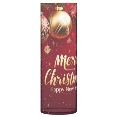 Imagem de Qilmy Vaso de bola de decoração de Natal para flores, vaso de belas artes, decoração de casa para escritório, sala de jantar, sala de estar, casamento508