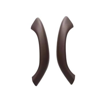 Imagem de Maçaneta interna da porta do carro, alças de puxar, substituição, conjunto de capa, compatível com bmw x1 x2 f48 f49 f39(Mocha 2pcs)