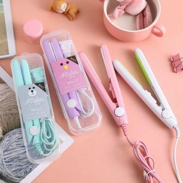 Imagem de Mini Chapinha Prancha De Cabelo Portátil Com Case Transporte