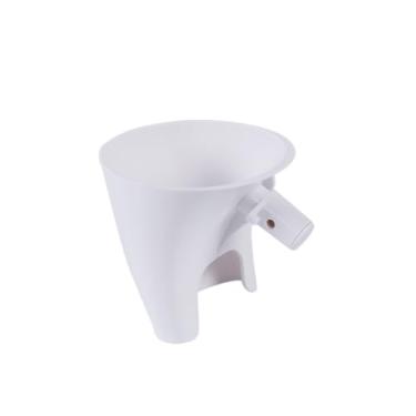 Imagem de Assistente de Cozinha Funil Farinha para Batedeira Vertical Inclinação Plástica - à prova Zero Desperdício Mais Limpo Operação Prática sem Mãos Contro