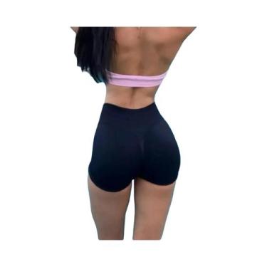 Imagem de Shorts De Yoga Sem Costura De Cintura Baixa Para Mulheres, Shorts De F