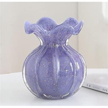 Imagem de VHDY85KA Vasos de flores secas de jardim coreano mini mesa loft garrafa de plantas rosa terrário vidro vintage jarrones luxo decoração de mesa vaso vaso (grande)