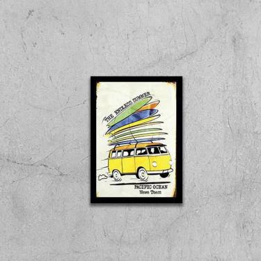 Imagem de Quadro Kombi Com Pranchas De Surf 24X18Cm