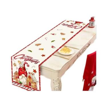 Imagem de Caminho De Mesa Xadrez Buffalo Feliz Natal 2025 Decorações De Mesa De 