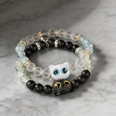 Imagem de Pulseiras de pedras preciosas, quartzo rosa e aventurina, colar multicamadas – amor e estilo, pingente verde rosa, roupa e encontros, presente para namorado