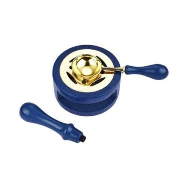 Imagem de Conjunto De Carimbos De Cera Com Colher, Panela Para Lacre, Cabo De Ma