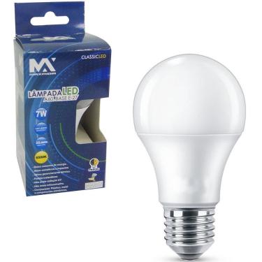 Imagem de Lampada Bulbo De Led 7W 6500K Branca Bivolt Maxmidia