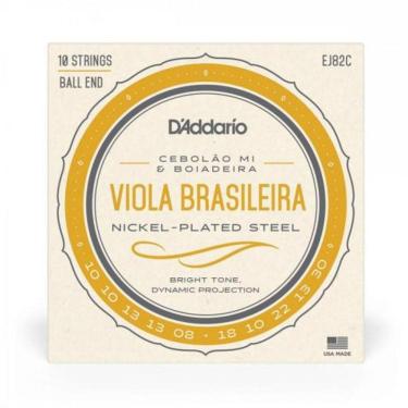 Imagem de Encordoamento Para Viola Brasileira Cebolão Mi/boiadeira Ej82c D Addario [f002]