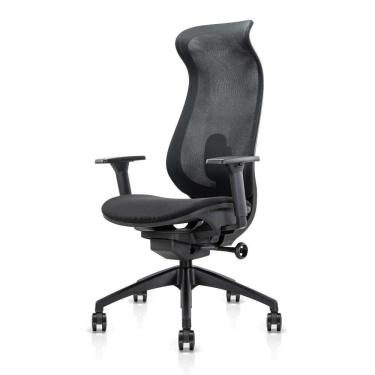 Imagem de Cadeira Presidente Ergonômica Arko Preta Com Assento Confortável Para Escritório E Home Office Preto