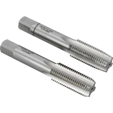 Imagem de Macho Manual de aço Rápido, M14 x 1,50 mm, Rosca MB, Jogo com 2 Peças,