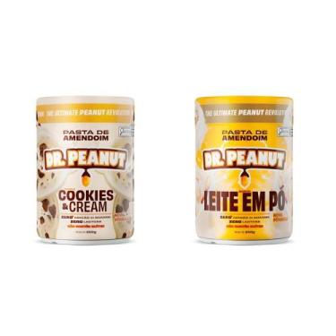 Imagem de Kit 2 Mini Pasta De Amendoim 250g - Dr. Peanut, Cookies & Cream + Leit
