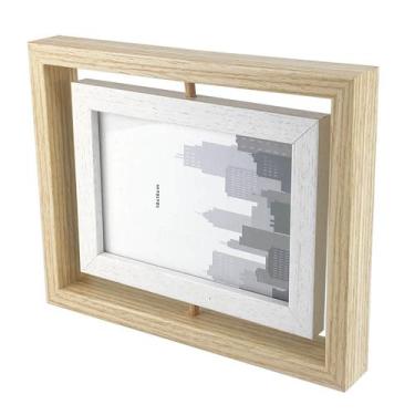 Imagem de Porta Retrato 10X15Cm Dupla Face Giratório 360 Graus 6056 - Casa Nuvem