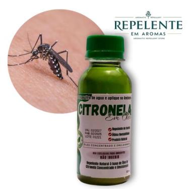 Imagem de citronela - Óleo de Citronela Concentrado - 1 unid. 120ml rende 24 lit