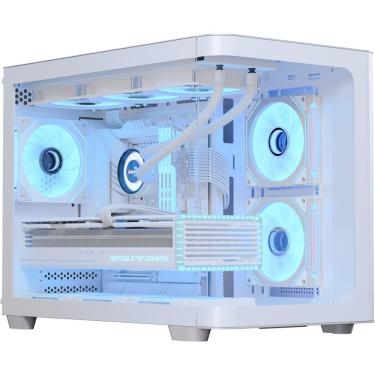 Imagem de Gabinete Gamer Aerocool Atx P300c Branco Lateral Vidro