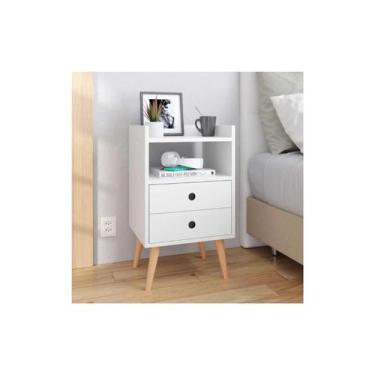 Imagem de Mesa De Cabeceira Dream Pés Preto Decoração Quarto - RPM - RPM Móveis