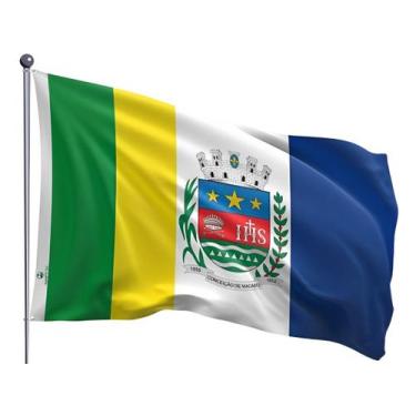Imagem de Bandeira do Município de Conceição de Macabu Dupla Face Estampada Tama