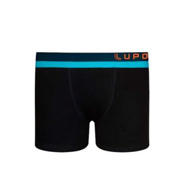 Imagem de Cueca Boxer Infantil Lupo 00151-012 Cós com Viés Algodão T. P/GG, GG, 