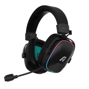 Imagem de Headset Gamer Aplus Atis Pro Sem Fio Wireless C/ LED RGB
