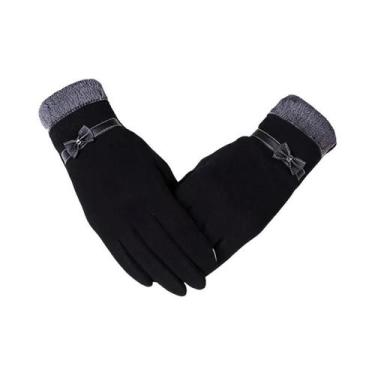 Imagem de Luvas Térmicas Femininas Com Forro De Lã E Tela Sensível Ao Toque, Que