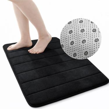 Imagem de Tapete Banheiro Antiderrapante Preto