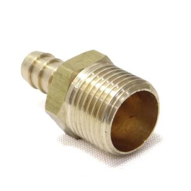 Imagem de Terminal Adaptador Latão NPT 1/2 Macho Para Bico Mangueira 3/8 - MACFL