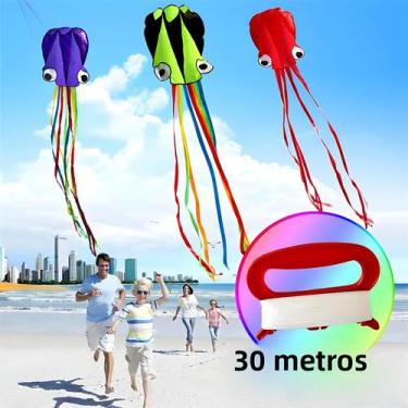 Imagem de Pipa Grande De Polvo De 4M Para Crianças Com Cabo E Linha, Brinquedo V