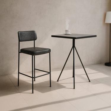 Imagem de Mesa Bistro Martiflex 60 X 60cm - Taina20 Preto