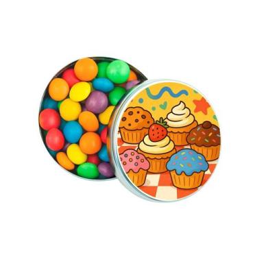 Imagem de Kit 30 Latinhas Lembrancinhas Muffins Cor: Prateado - Gil Festa Kids D