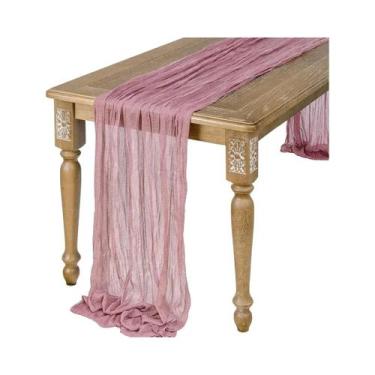 Imagem de Jogo Americano de Gaze Semi-Transparente Sage - Decoração Vintage para