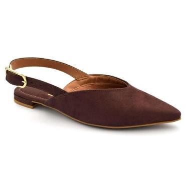 Imagem de Sapatilha Slingback Feminina Vizzano 1206.1016.5881, Marrom, 37