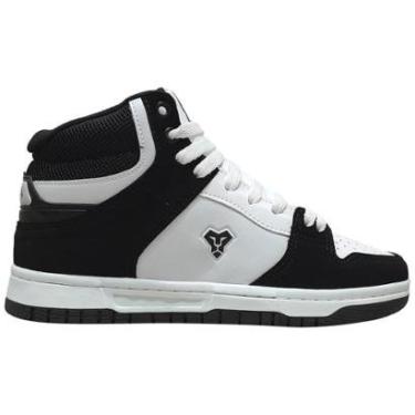 Imagem de Tênis Lejon Venture Preto Branco Estilo Skate Basquete L0002-Masculino