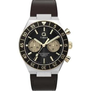 Imagem de Relógio Timex Q Continental TW2Y56000 Masculino 40mm Couro-Masculino