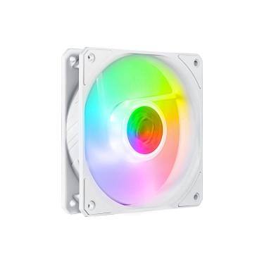 Imagem de Kit Fan para Gabinete Sickleflow 120 ARGB White Edition 3in1 com 3 Fans ARGB e Controla...