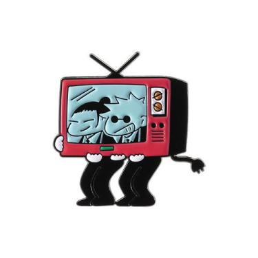 Imagem de Brooch Pins Cartoon TV com design de personagem engraçado - yiweisai