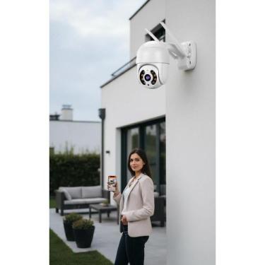 Imagem de 2x Câmera Segurança 1080p WiFi Externa Speed Dome Infraverme - Congrat