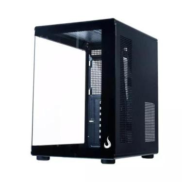 Imagem de Gabinete Gamer Rise Mode Galaxy Glass X Preto ATX MATX ITX