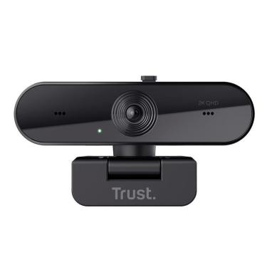 Imagem de Webcam Trust Taxon 2K QHD, Microfones Duplos, Filtro de Privacidade, USB, Preto - 24732-Unissex