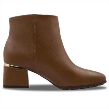 Imagem de Bota Cano Curto Modare Com Detalhe Dourado-Feminino