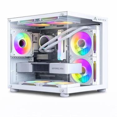 Imagem de PC Gamer Arvex Branco AMD Ryzen 5 5500, Geforce RTX 5060 8GB, Memória 