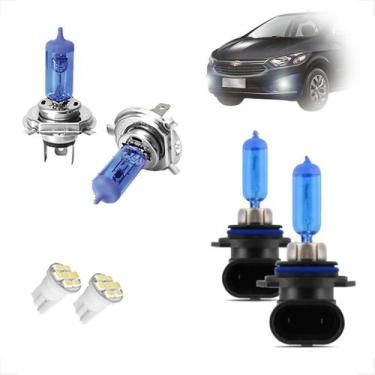 Imagem de Kit Lâmpadas Halógena Super Branca H4 HB4 Farol Alto Baixo Milha Prism