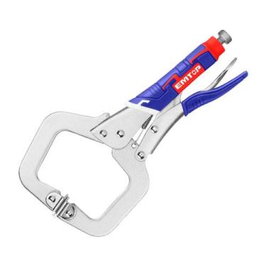 Imagem de Alicate Tipo C Pressão Com Trava Para Solda 11 Pol. C-clamp - EMTOP