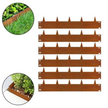 Imagem de Separador Flexível Metálico P/ Exteriores 15cm x 1mt 6 Pç - Montar & P